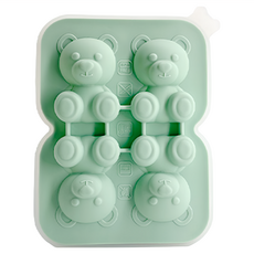 優思居 小熊造型冰塊模具 15.2 x 11 x 3.6cm 隨機出貨, 1個