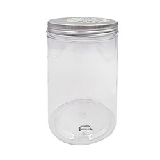 晶瓚廣口收納罐800ml, 透明罐身易於辨識, 密封防潮保鮮, 居家收納好幫手, 1入