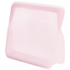 stasher 站立式矽膠密封袋 粉色 1.65公升, 21.5 x 17.5 x 9cm, 1個, 1入