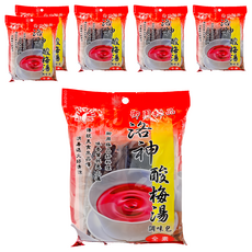 新光洋菜 洛神酸梅湯調味包 全素, 100g, 6袋, 1包