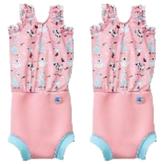 Splash About Happy Nappy Costume 小可愛連身版尿布褲, 3-8個月, 中型(M), 2件