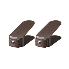 YOSHIKAWA 吉川 Like-it 寬型鞋架 男/女適用, 棕色, 2個