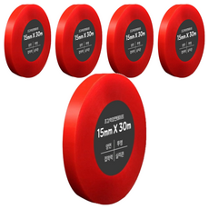 Dada 強力雙面膠帶, 15mm X 30m, 透明, 5捲