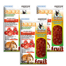 Pet Village 魔法村 小動物天然番茄乾 120g, 富含抗氧化物, 適合兔子/天竺鼠/倉鼠食用, 3包