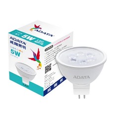 ADATA 威剛 LED MR16 投射燈/杯燈 5W 5 x 4.6cm 6500K, 白光, 1盒