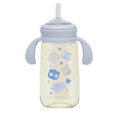 MARCUS&MARCUS PPSU 2合1訓練水杯組, 300ml, 防漏, 藍色, 1組