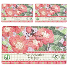 Florinda 密藏玫瑰檀香潤膚皂 200G, 3個