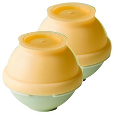 Lestar 百變創意製冰球模具盒 大圓球款, 芝士黃, 2個