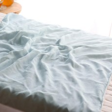 hiorie 日本桃雪 3倍COOL涼感紗 雙層紗 輕柔透氣 半毛毯 薄荷藍 140 x 100cm