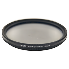 STC 高解析偏光鏡 0.8mm德國光學玻璃 日製Nitto偏光材 6mm吸震式鋁環 超輕薄 防油防水 抗靜電 55mm, 1個, SHV CPL