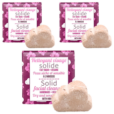 Lamazuna 芙蓉洗臉皂, 乾性&敏感膚質, 25g, 3盒