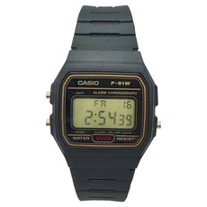 CASIO 卡西歐 輕巧簡約鬧鈴電子錶 F-91WG-9