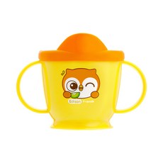 Edison不鏽鋼學習杯 附蓋子，雙耳手柄設計, 貓頭鷹, 240ml, 1個