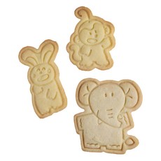 KAI 貝印 KITCHEN 動物友好餅乾壓模組, 獅子, 河馬, 熊貓, DL-8100, 1組