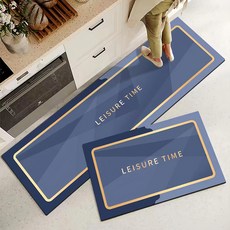 LZQ 矽藻土廚房吸水防油腳踏墊2件組, 簡約29