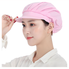 FANCY LIFE 廚房工作帽 全布, 粉色, 1個