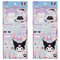 KUROMI 酷洛米 泡棉貼 SYBC70-7, 酷洛米睡覺, 2個