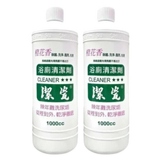 潔瓷 浴廁清潔劑 橙花香, 1L, 2瓶