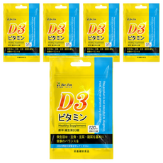 Bee Zin 康萃 維生素D3錠, 一天一錠 隨身包裝, 120錠, 5袋