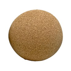 NicoFun 愛定做 瑜珈球 按摩球 FYS22BA4501 直徑4.5cm 輕巧便攜, 天然軟木色, 1個