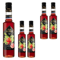 LA FOLIE 紅石榴果露 Pomegranate, 伴隨著花香與柚子香氣息, 獨特的紅石榴風味, 350ml, 5瓶