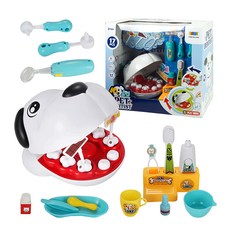 BOWA 博娃 小朋友學習護牙教具 寵物聲光牙醫組 8392, 1組, 混和顏色