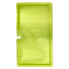 Sanada Seiko fresh 長方瀝水籃底盤，尺寸約23.4X41.5X2.7cm, 綠色, 1個