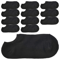 Cool Angel 天使之翼 隱形船襪12雙組 - 棉35% 聚酯纖維60% 台灣製