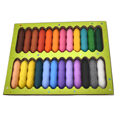 Haku Yoka 豌豆蠟筆組 24色 色彩豐富 堅固耐玩不沾手 好抓握無毒無臭, 1組