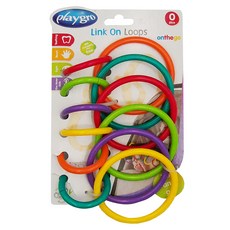 playgro 培高 幼兒系列 七彩固齒環 小型玩具, 混色, 1入