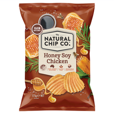 NATURAL CHIP CO. 波浪厚片洋芋片 蜂蜜雞汁口味 100%澳洲生產馬鈴薯, 175g, 1包