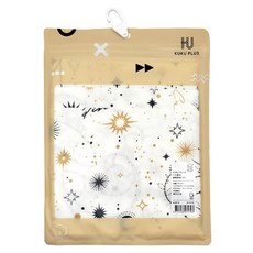 KU.KU. 酷咕鴨 KUKU PLUS 十二星座 紗布手帕 3入 100%純棉, 30 x 30cm