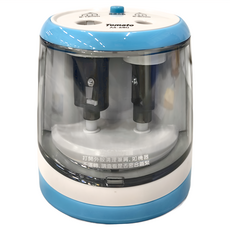 Tomato 電動削筆機 2.0升級版, 大小雙孔 削筆立得, 藍色, 1個