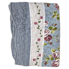 地墊 拼布止滑墊, 50 x 135cm, 藍玫瑰