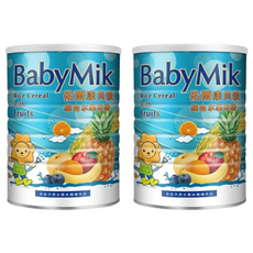 佑爾康貝親 綜合水果米精 易消化 健康無添加配方 四個月以上寶寶適用, 450g, 2罐