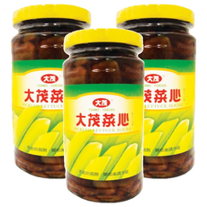 大茂菜心, 獨家鮮脆小黃瓜素材 稀飯、白飯的最佳配菜, 375g, 3罐