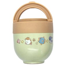 Skater 折疊手柄保溫便當盒食物罐 540ml, 星之卡比, 1個