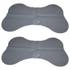 寵物用品 硅藻泥地墊, 灰色骨頭, 2個