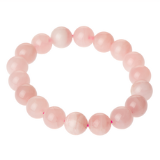 財神小舖 甜蜜桃花 馬粉晶手鍊 10mm, 粉色, 1個