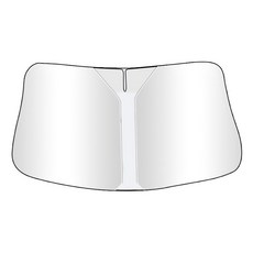 JOWUA Model Y 前擋遮陽簾鋁箔加厚款, 鋁箔, 1個