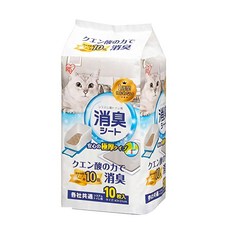 IRIS 貓廁專用檸檬酸除臭尿片 TIH10C 347792, 10片, 1包