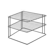 Metaltex Palio Lava系列 3層碗盤架 義大利製, 黑色, 1個