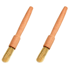 清潔刷 CPG-001 木質握把 豬鬃毛 18.5x2.1cm, 2支