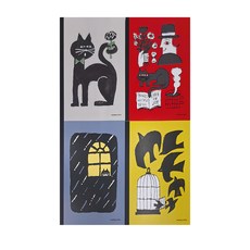 KOKUYO 國譽 插畫家系列筆記本A5 AKIYAMA Set 4本, 1組