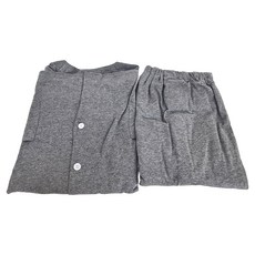 護理服套裝 春夏款 ZHCN2319 黏扣式 XXL 男款 灰色, 1組