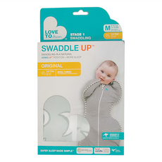 LOVE TO dream Stage1蝶型基本款睡袋，初生嬰兒防踢被, 彎月