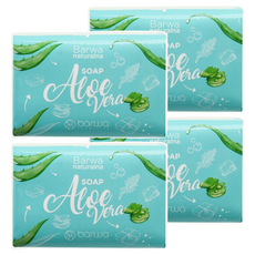 barwa COSMETICS 蘆薈保濕修護美肌皂，98%天然成分, 100g, 3個