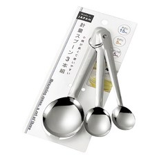 ECHO 計量匙3件組 日本製造, 1組, 15 + 5 + 2.5ml