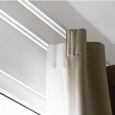 THE ONE HOMEDECO 可調節低噪音窗簾滑軌組, 白色