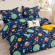 FOCA 100%雪絨棉六件式舖棉兩用被床罩組